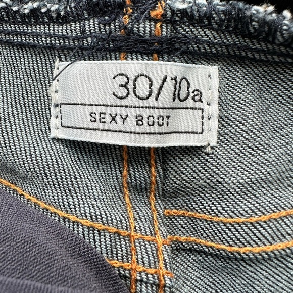 Gap 1969 Sexy Boot Maternity Jeans Dark Wash Size 30/10 - Picture 7 of 10